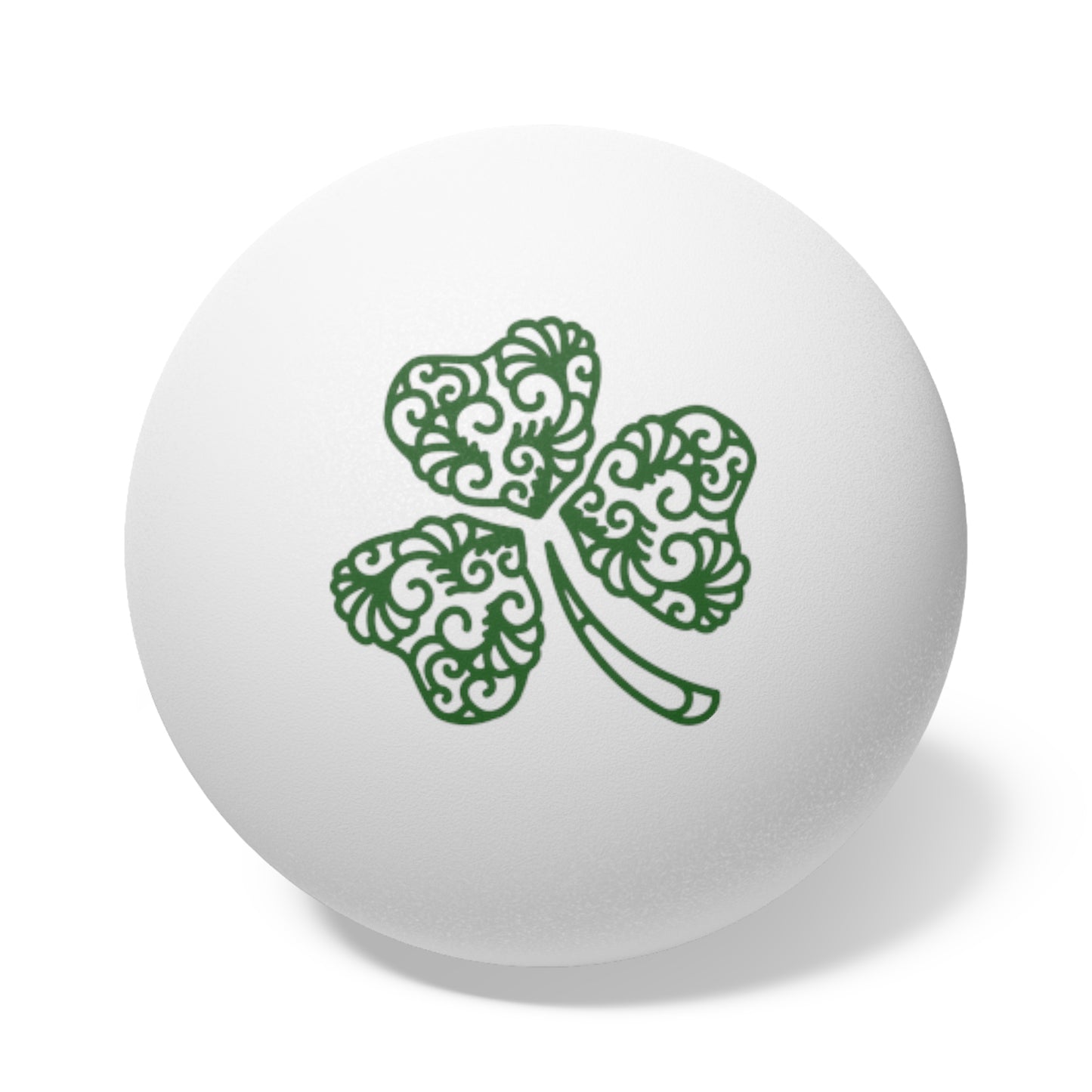3 Leaf Clover Ping Pong Balls, 6 pcs