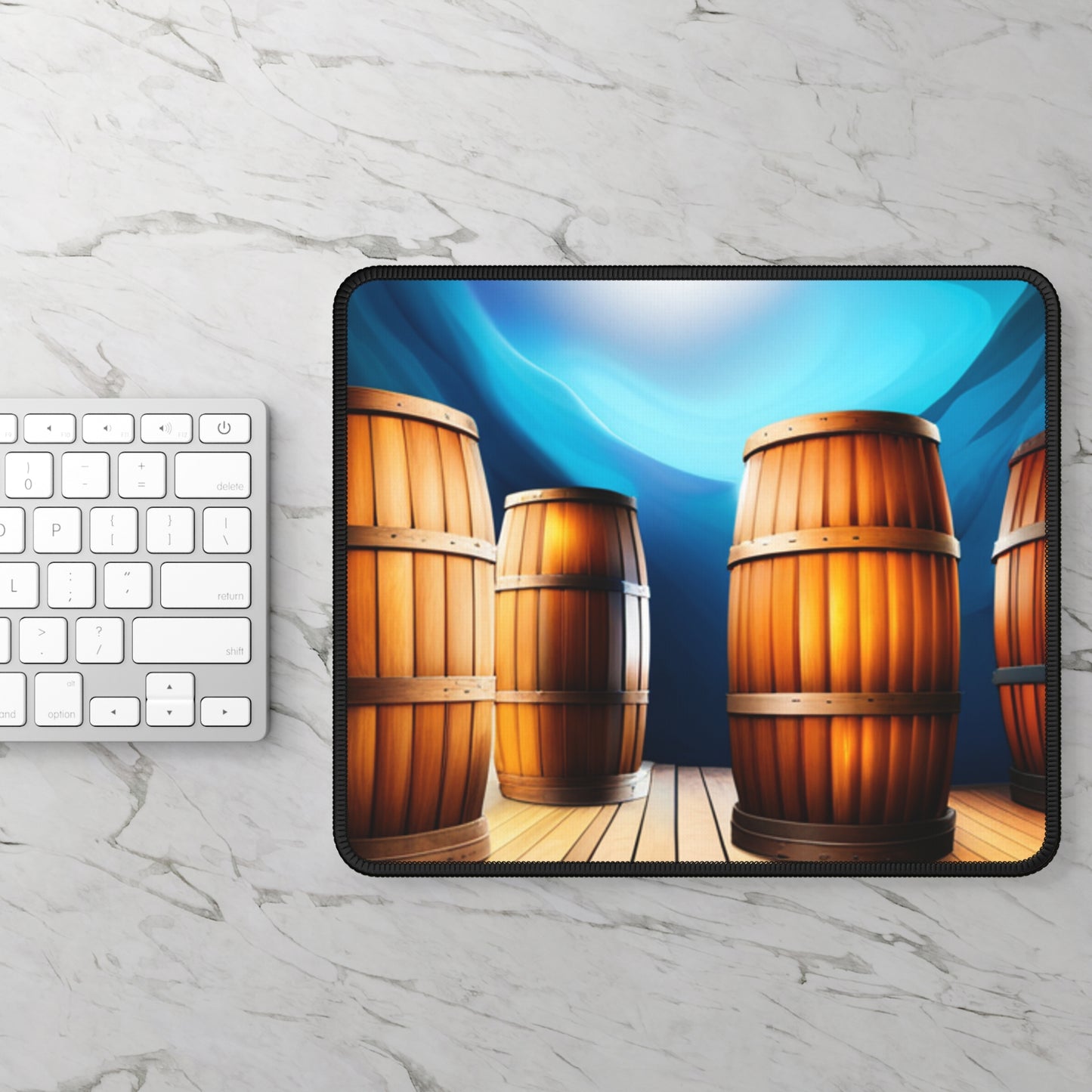 Large Distillery Barrels Gaming Mouse Pad
