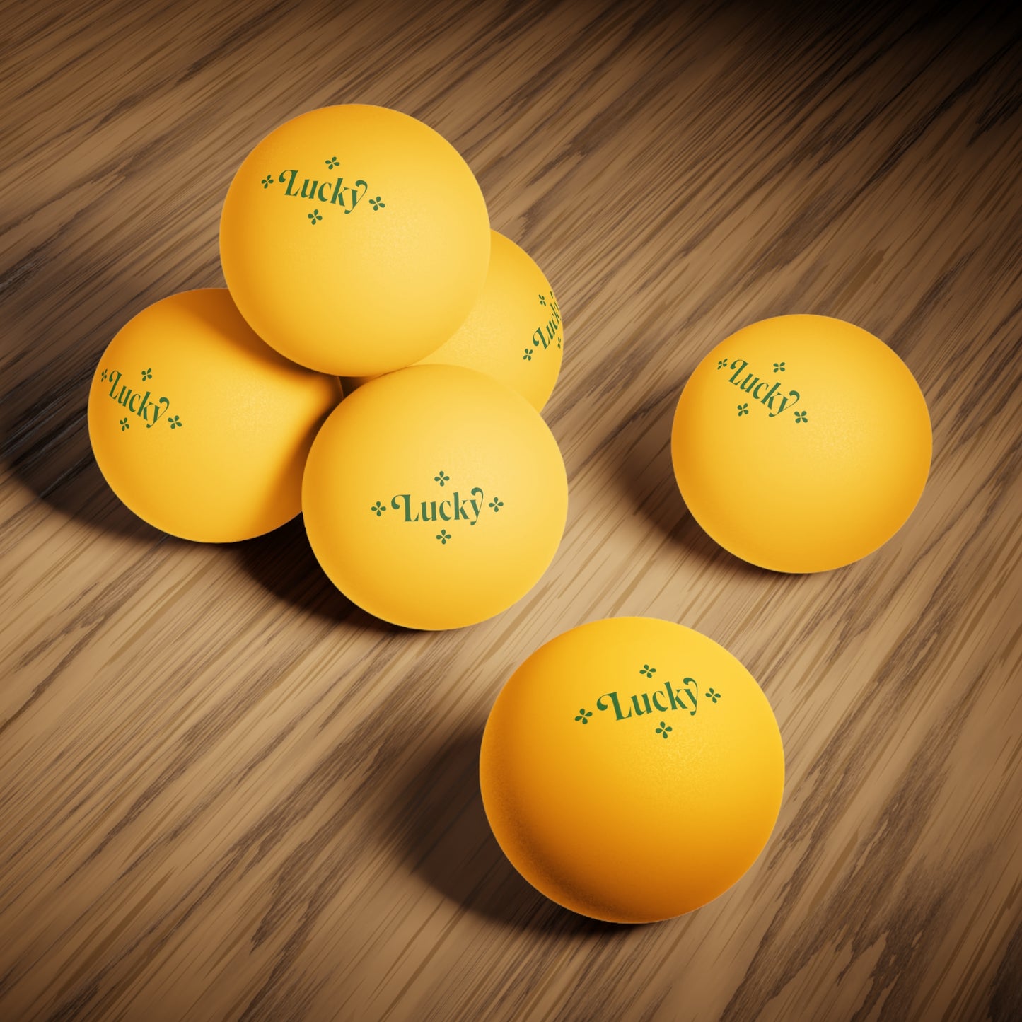 Lucky St Patrick’s Day Ping Pong Balls, 6 pcs