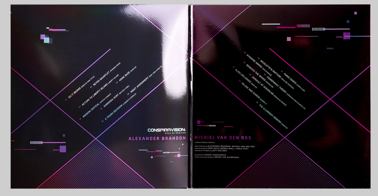 Conspiravision: Deus Ex Remixed - Alexander Brandon & Michiel van den Bos (2xLP Vinyl Record)