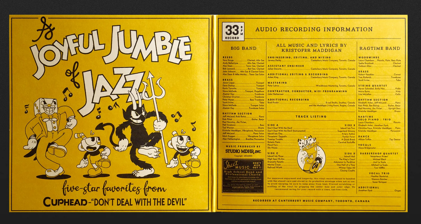 Cuphead: Don't Deal With the Devil: Selected Tunes From Studio MDHR's Cuphead (2xLP Vinyl Record)