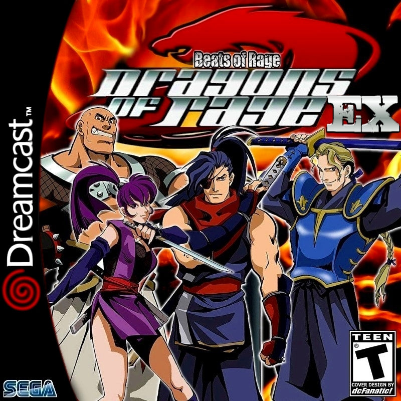 Dragons of Rage EX Beats of Rage Sega Dreamcast Game