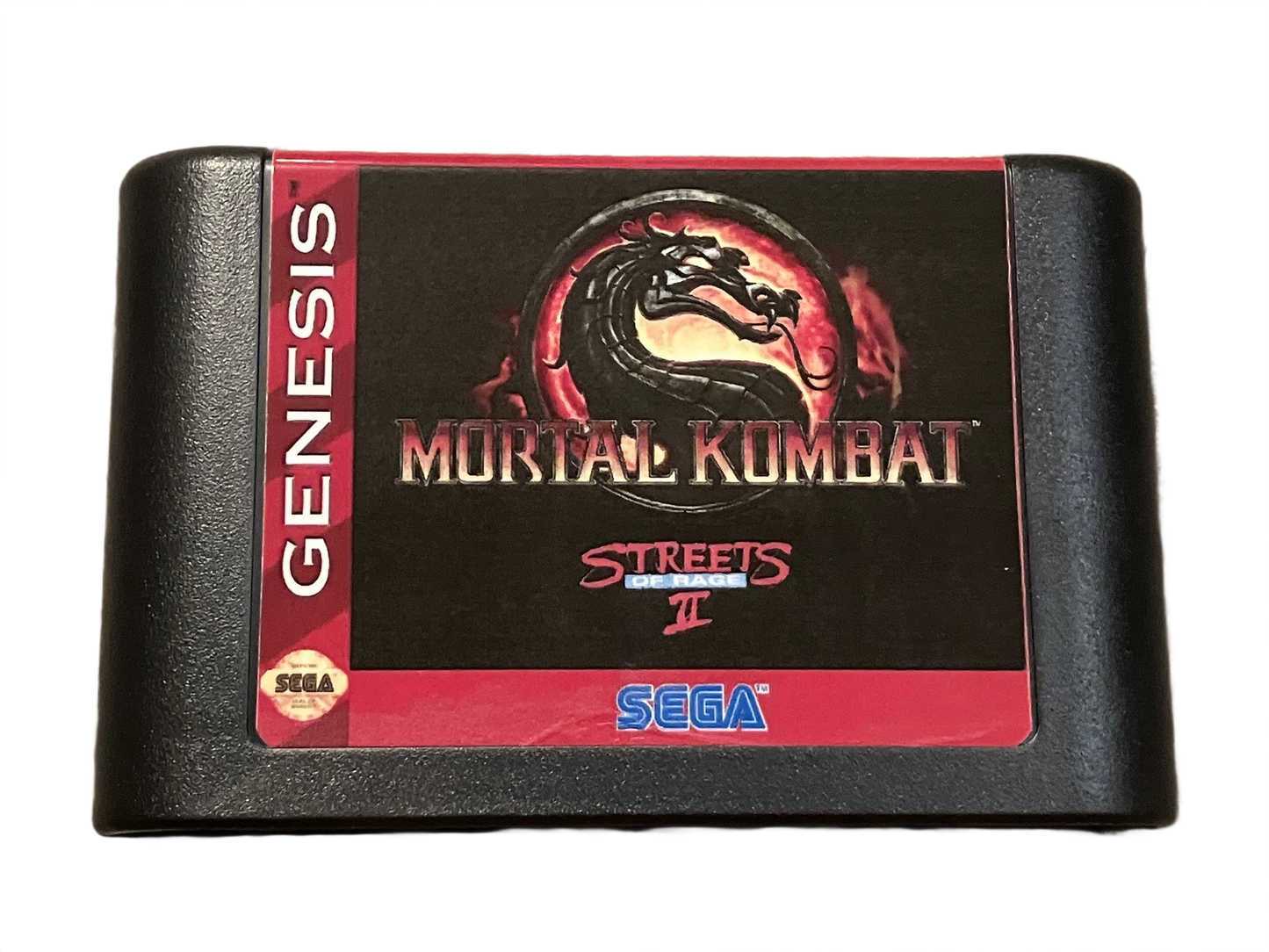 Mortal Kombat in Streets of Rage II Sega Genesis Video Game