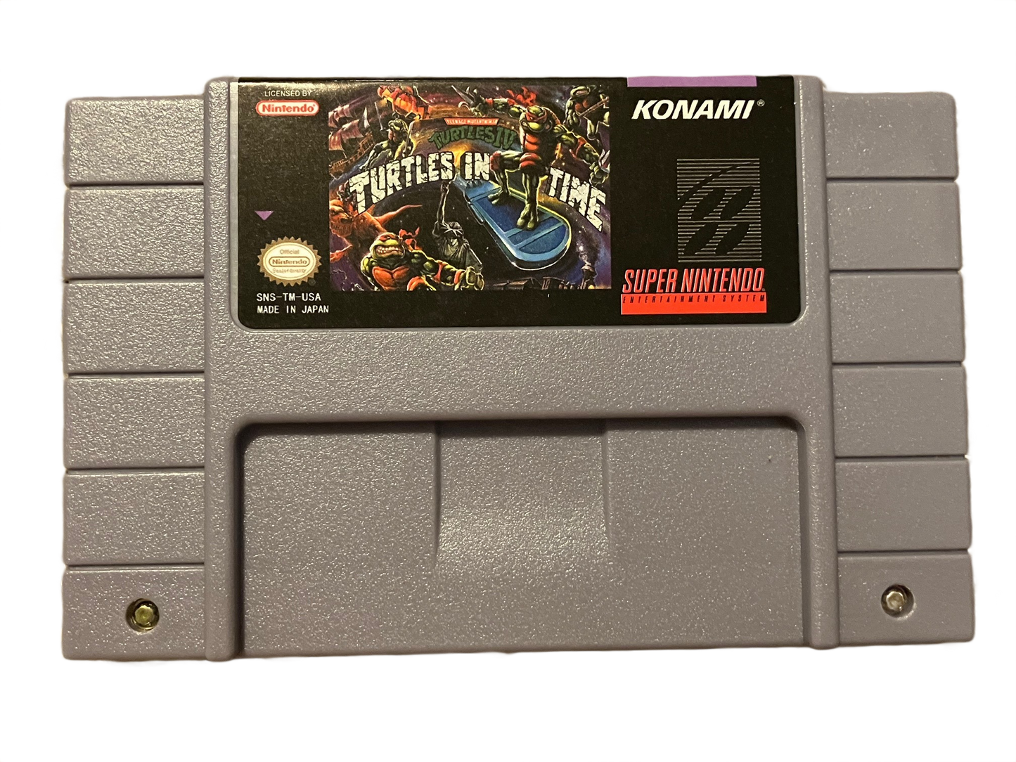 Teenage Mutant Ninja Turtles IV Turtles In Time Super Nintendo SNES Video Game