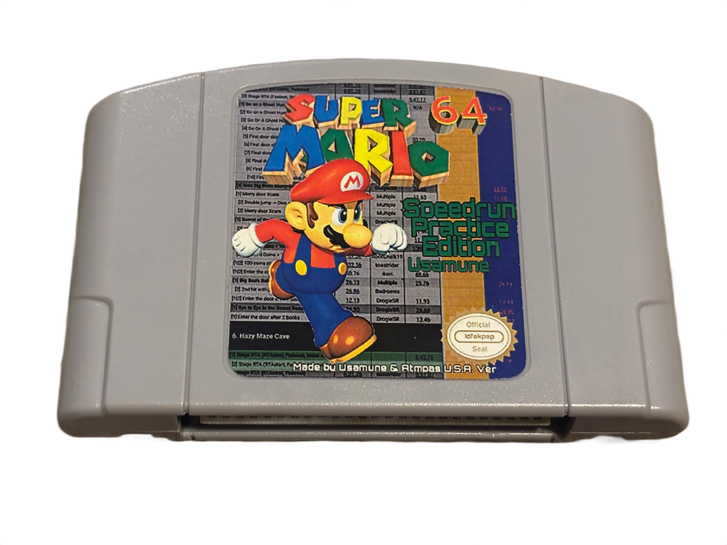 Super Mario 64 Speedrun Practice Edition Nintendo 64 N64 Video Game