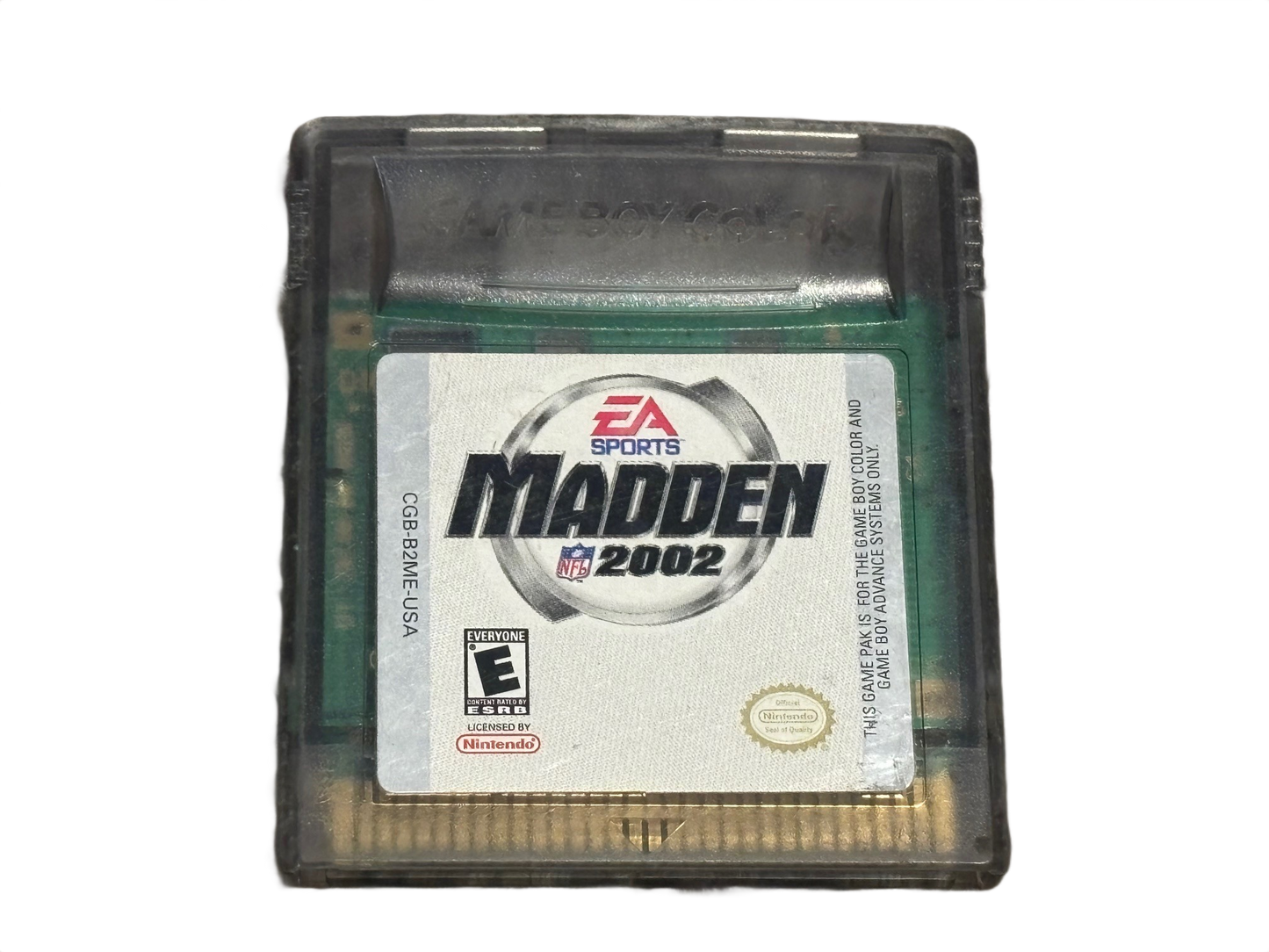 Madden 2002 Nintendo Game Boy Color Video Game