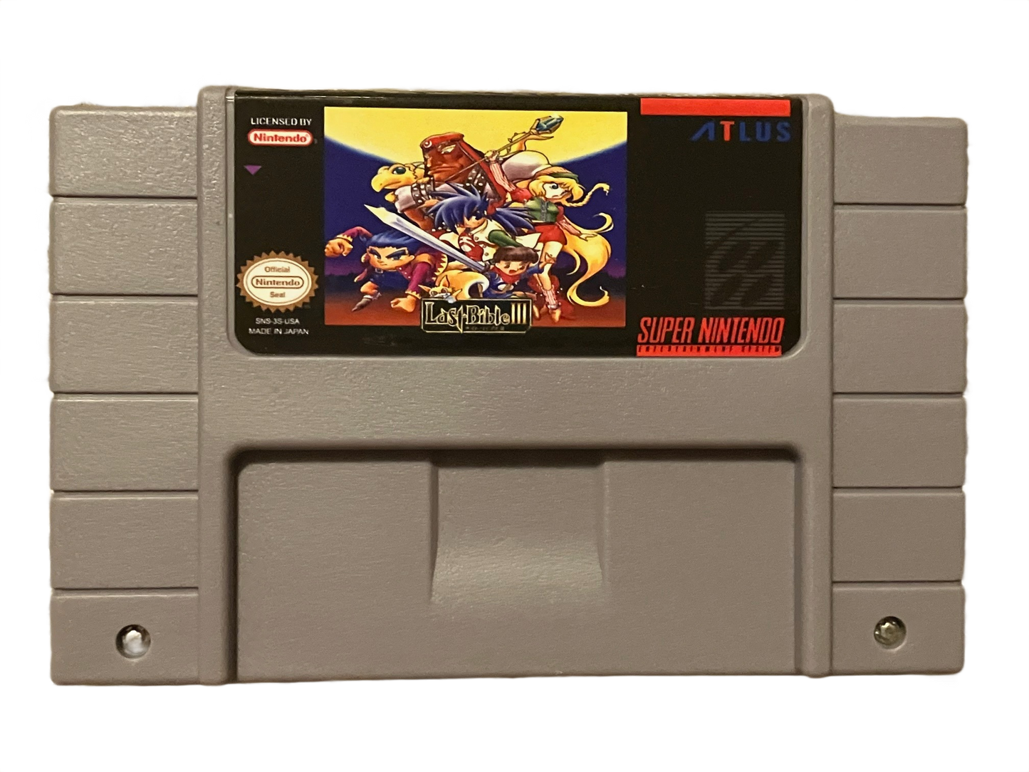 Last Bible III Super Nintendo SNES Video Game