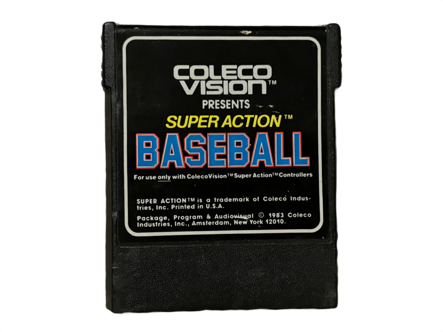 Super Action Baseball ColecoVision Video Game