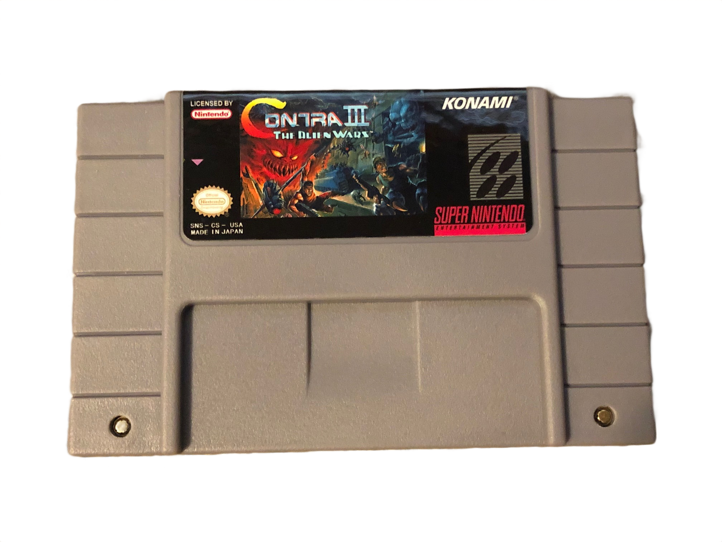 Contra III Alien Wars Super Nintendo SNES Video Game