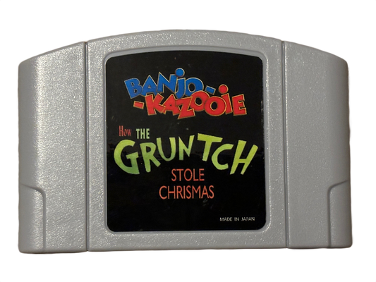 Banjo Kazooie How The Gruntch Stole Christmas Nintendo 64 N64 Video Game