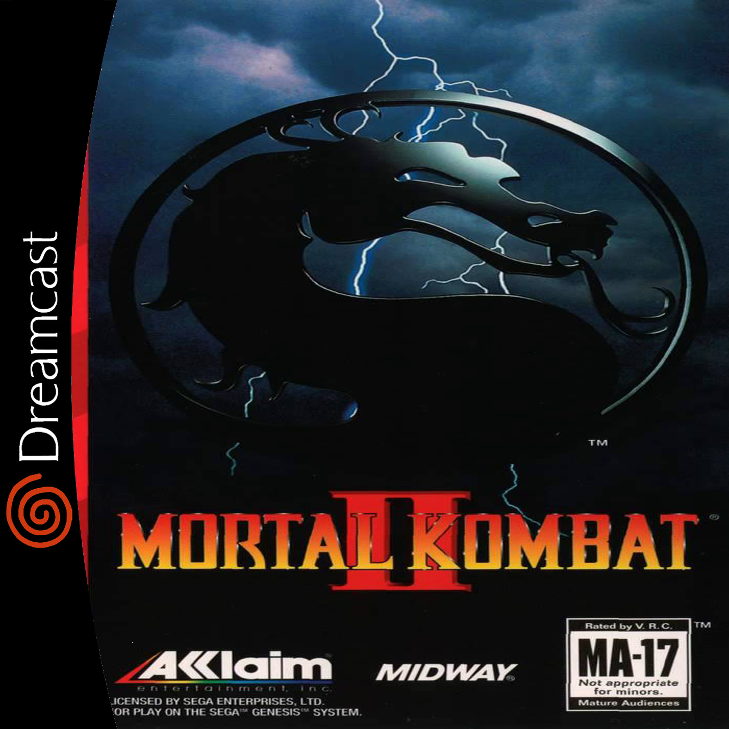Mortal Kombat II Sega Dreamcast Game