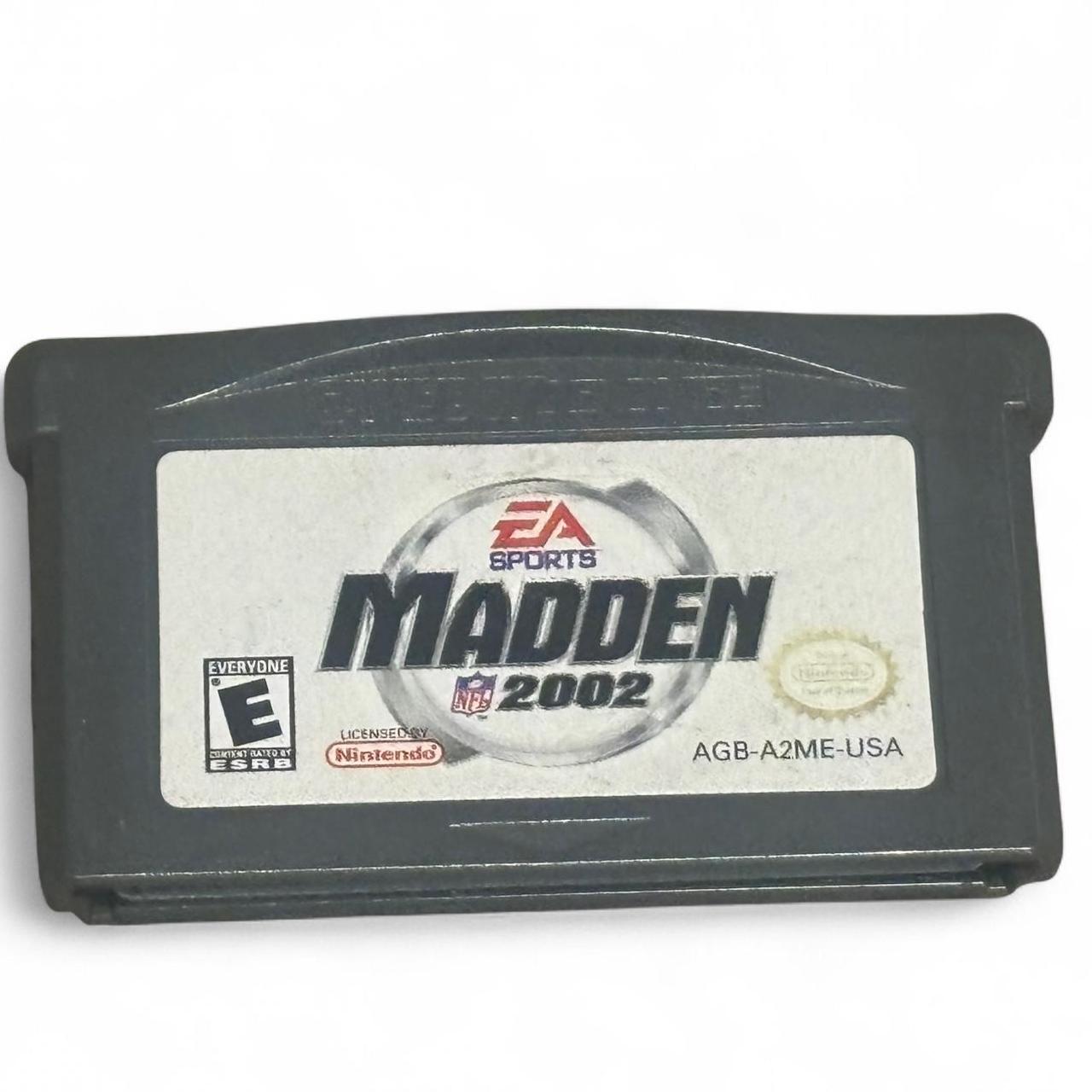 Madden 2002 Nintendo Game Boy Advance GBA Video Game