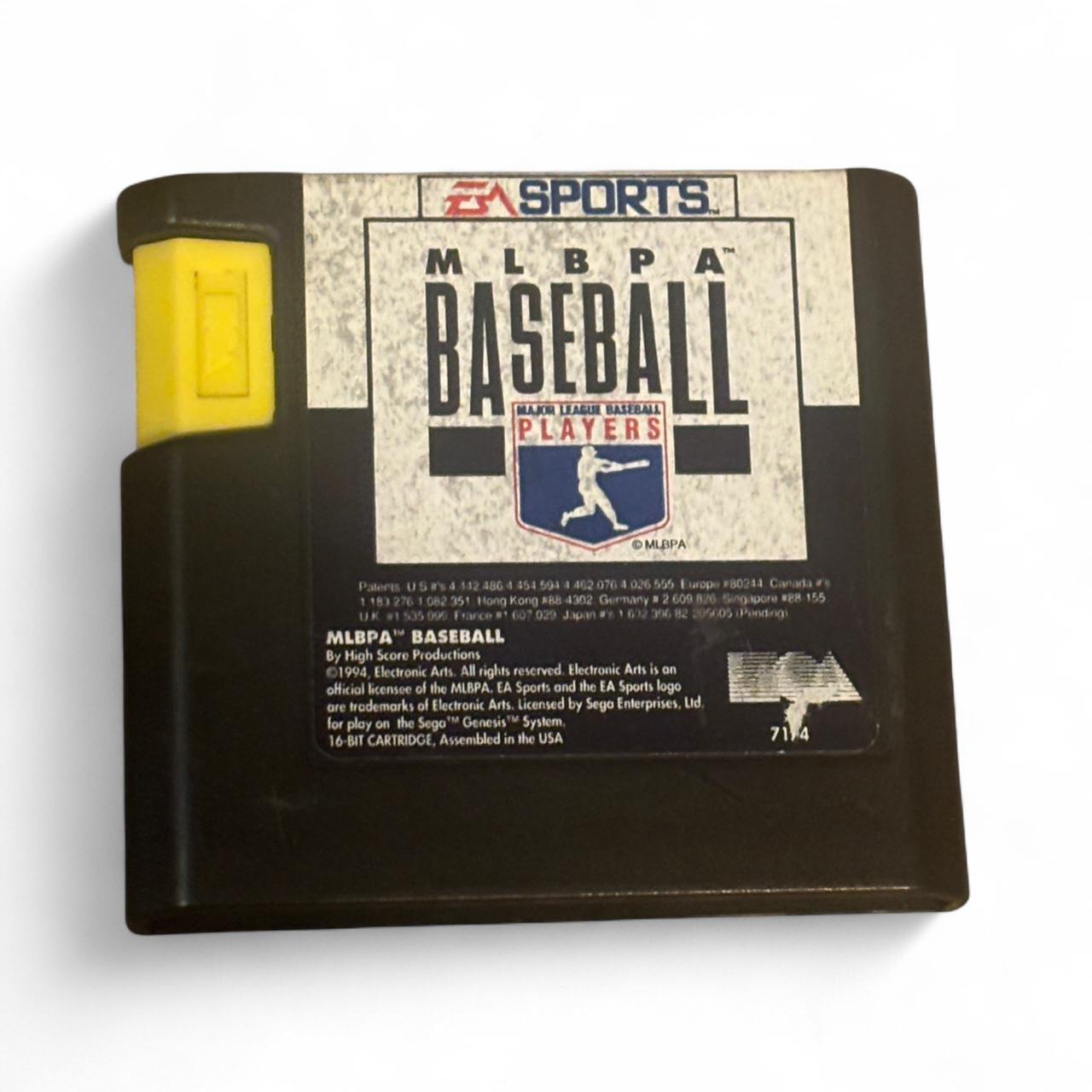 MLBPA Baseball Sega Genesis Video Game