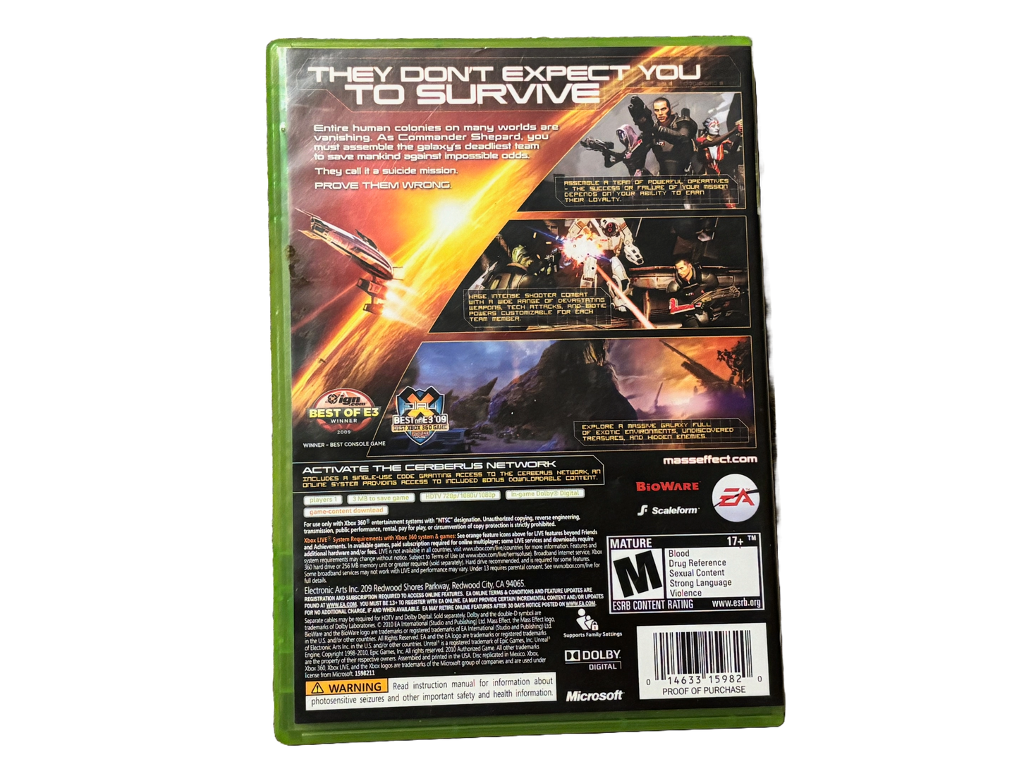 Mass Effect 2 Xbox 360. Complete.