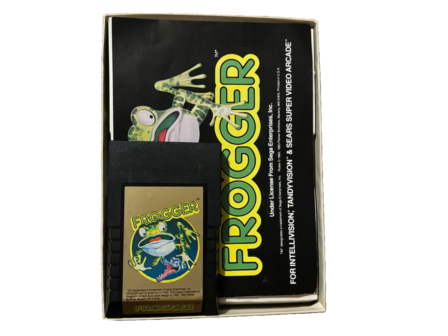 Frogger Mattel Intellivision Video Game. Complete.