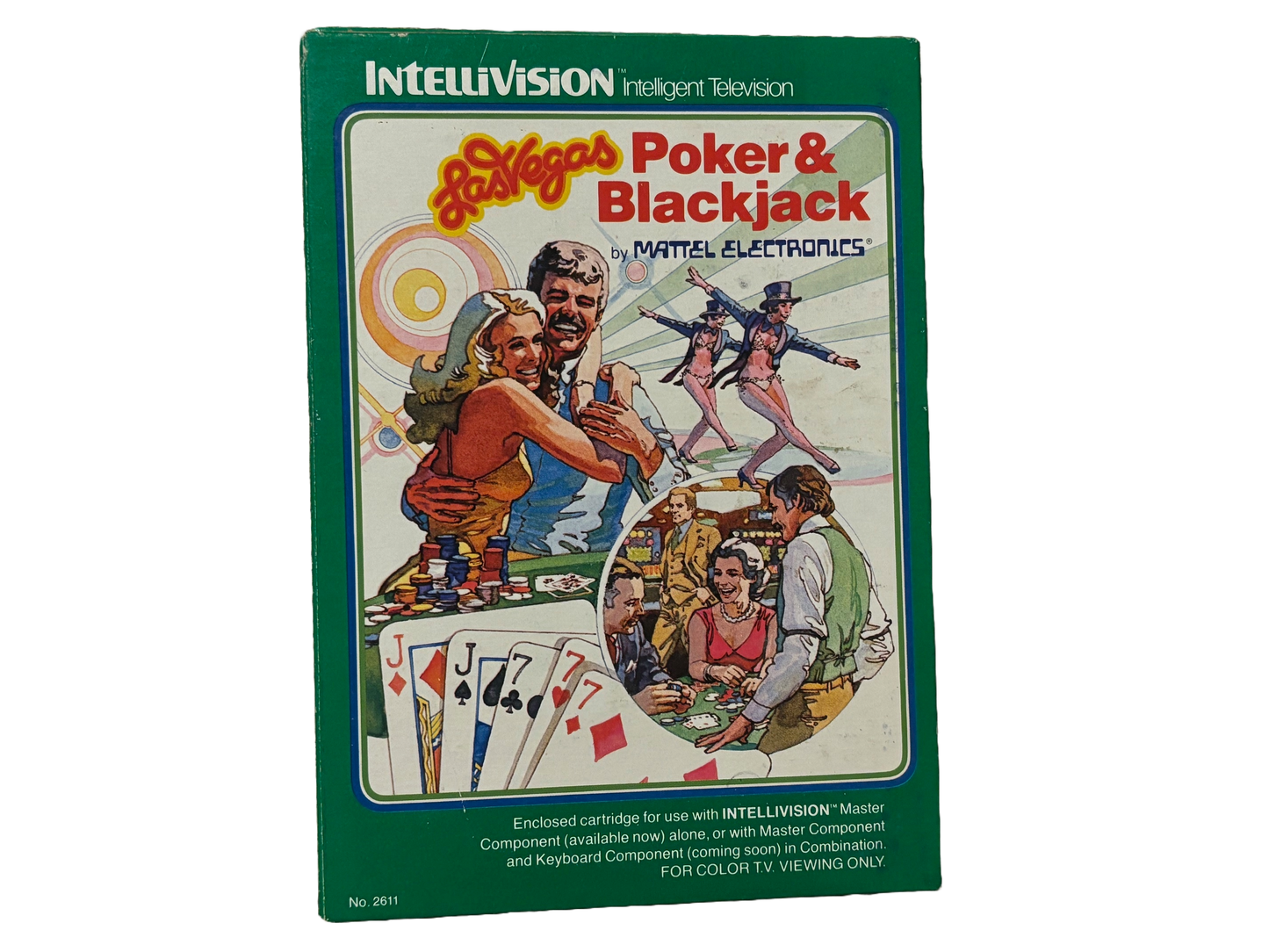 Las Vegas Poker & Blackjack Mattel Intellivision Video Game. Complete.