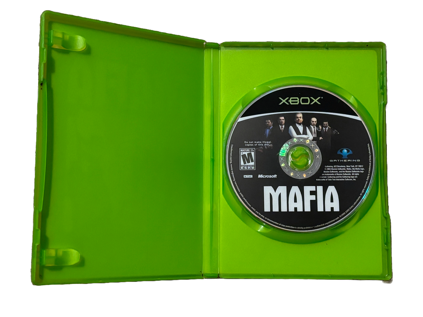 Mafia Original Microsoft Xbox Video Game