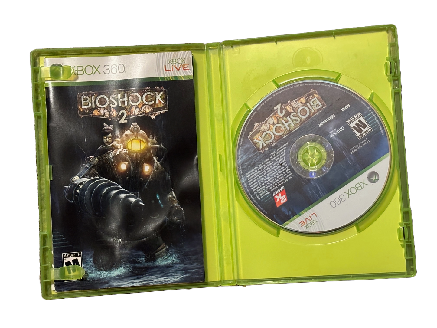 Bioshock 2 Microsoft Xbox 360 Video Game. Complete.