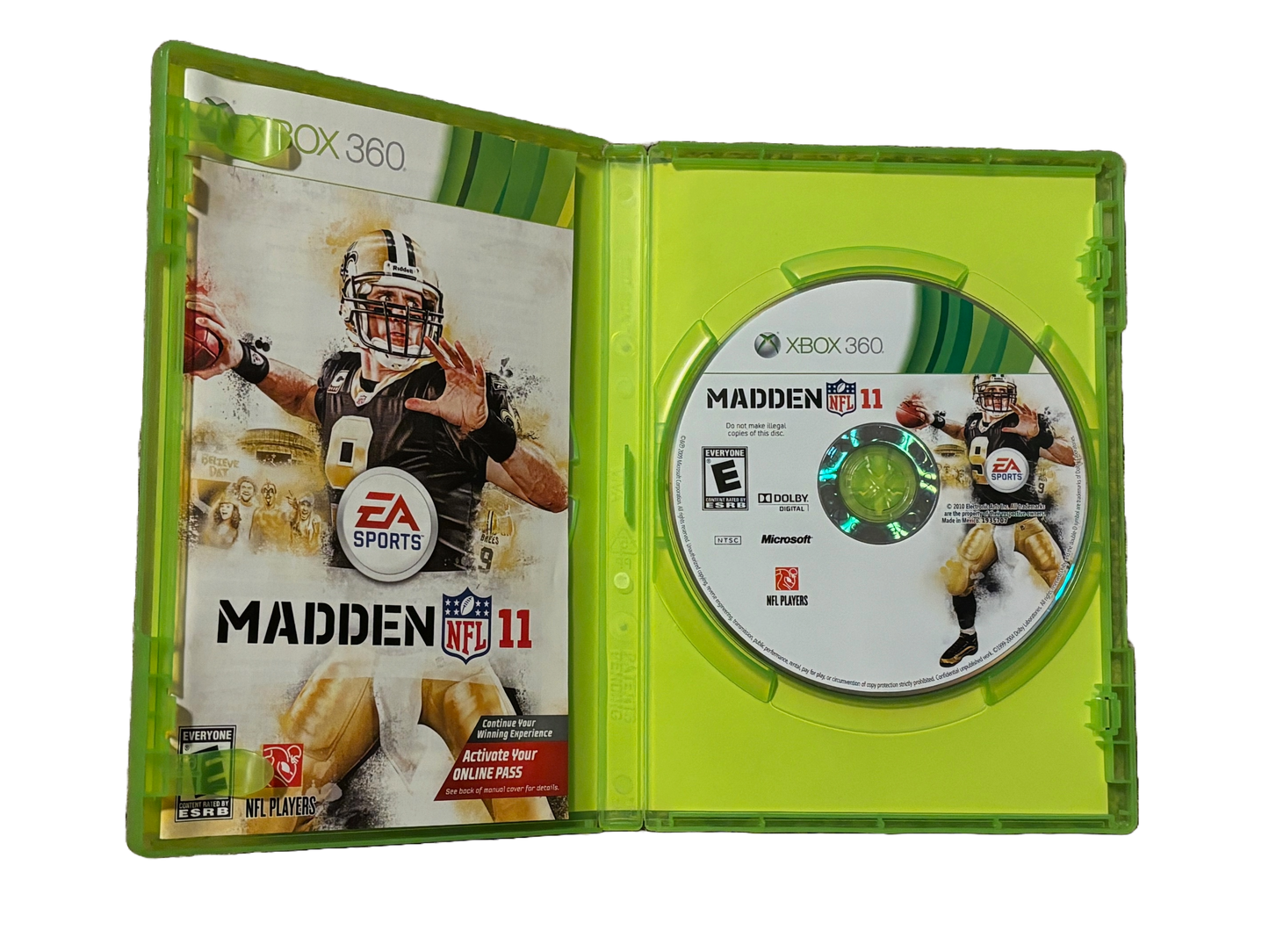 Madden 11 Microsoft Xbox 360 Video Game. Complete.