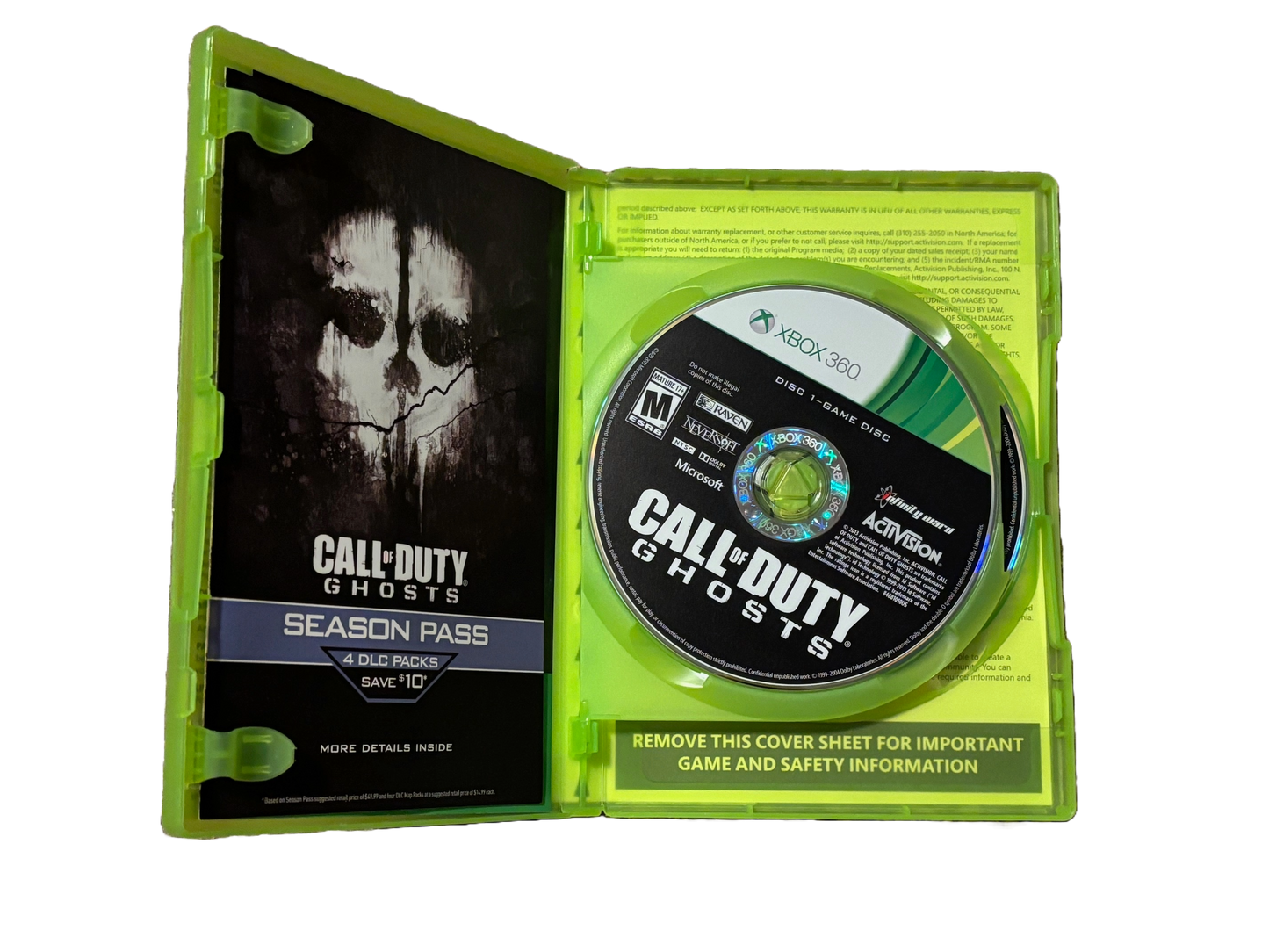 Call of Duty Ghosts Microsoft Xbox 360 Video Game
