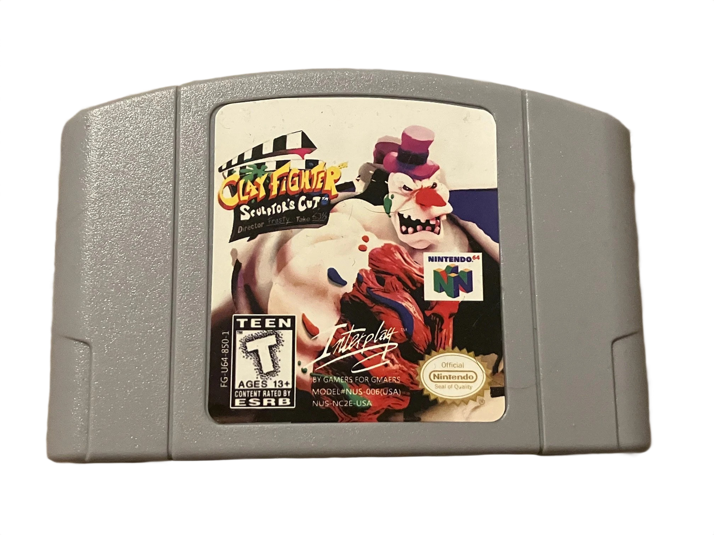 Clay Fighter Sculptors Cut Nintendo 64 N64 Video Game