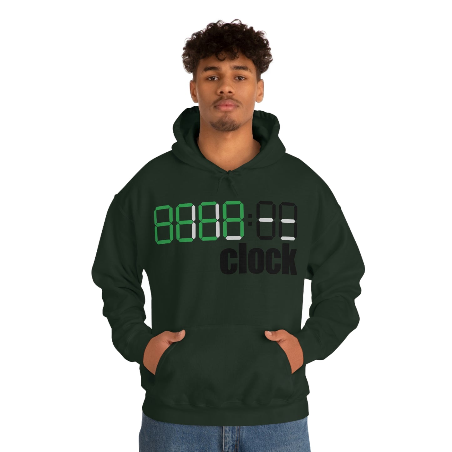 Beer on Clock Unisex Hooded Sweatshirt