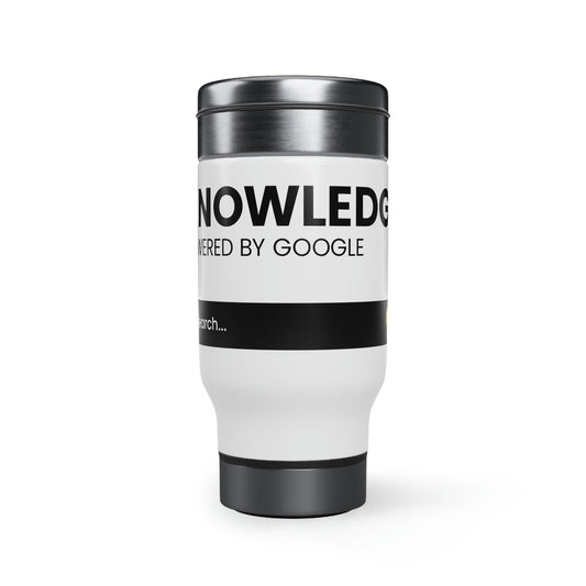 Knowledge Powered By Google Travel Mug with Handle, 14oz