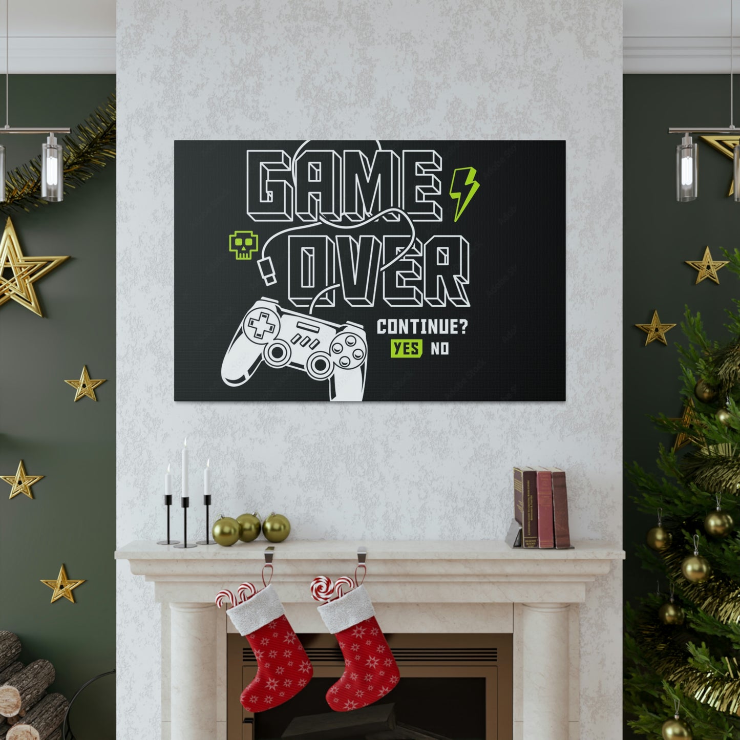 Game Over Canvas Gallery Wraps