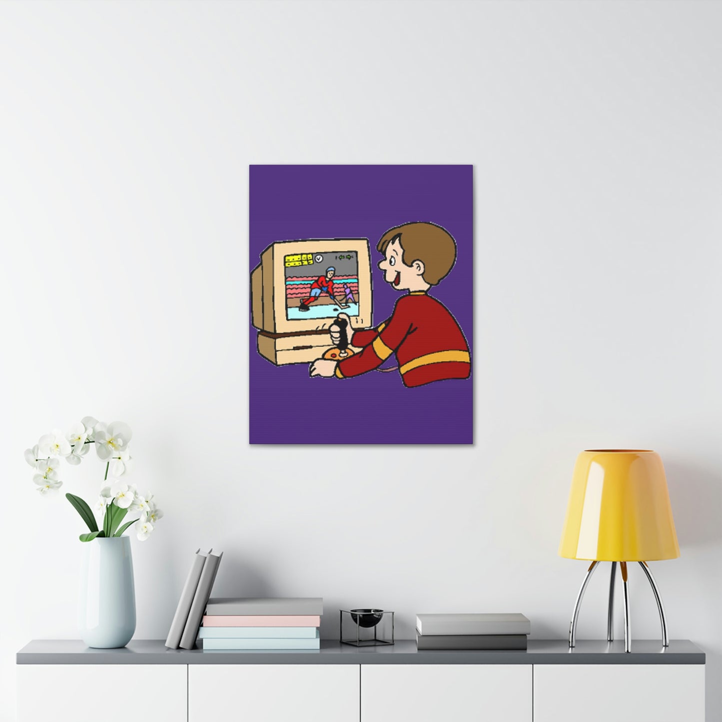 Old School Gamer Canvas Gallery Wraps