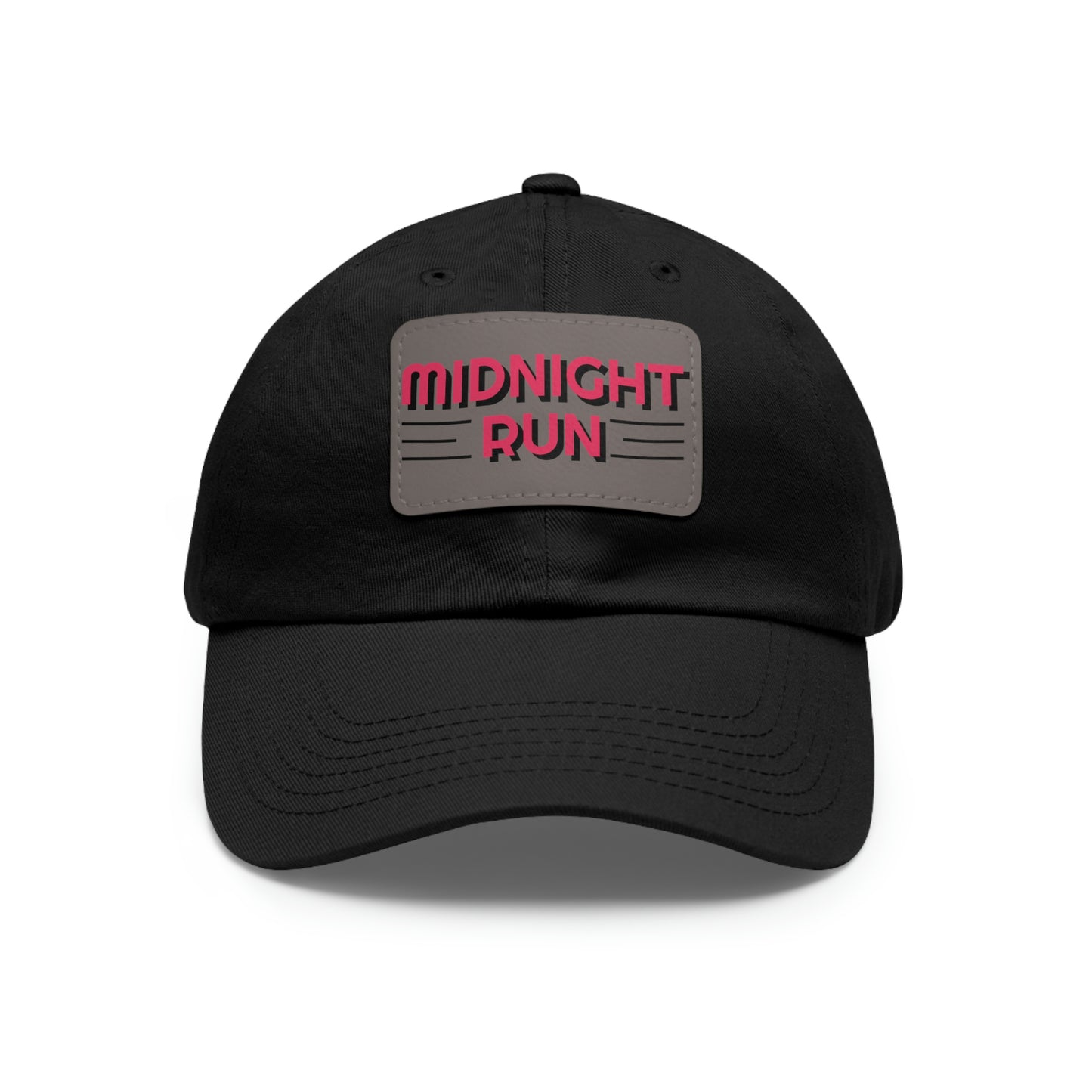 Midnight Run Dad Hat with Leather Patch