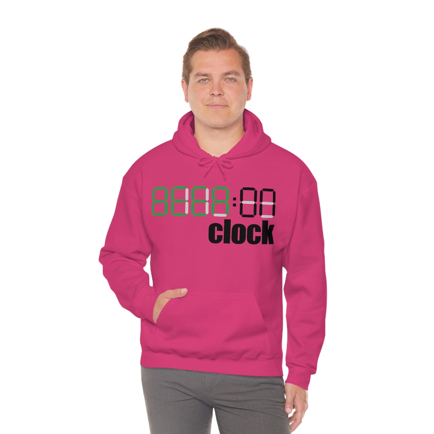 Beer on Clock Unisex Hooded Sweatshirt