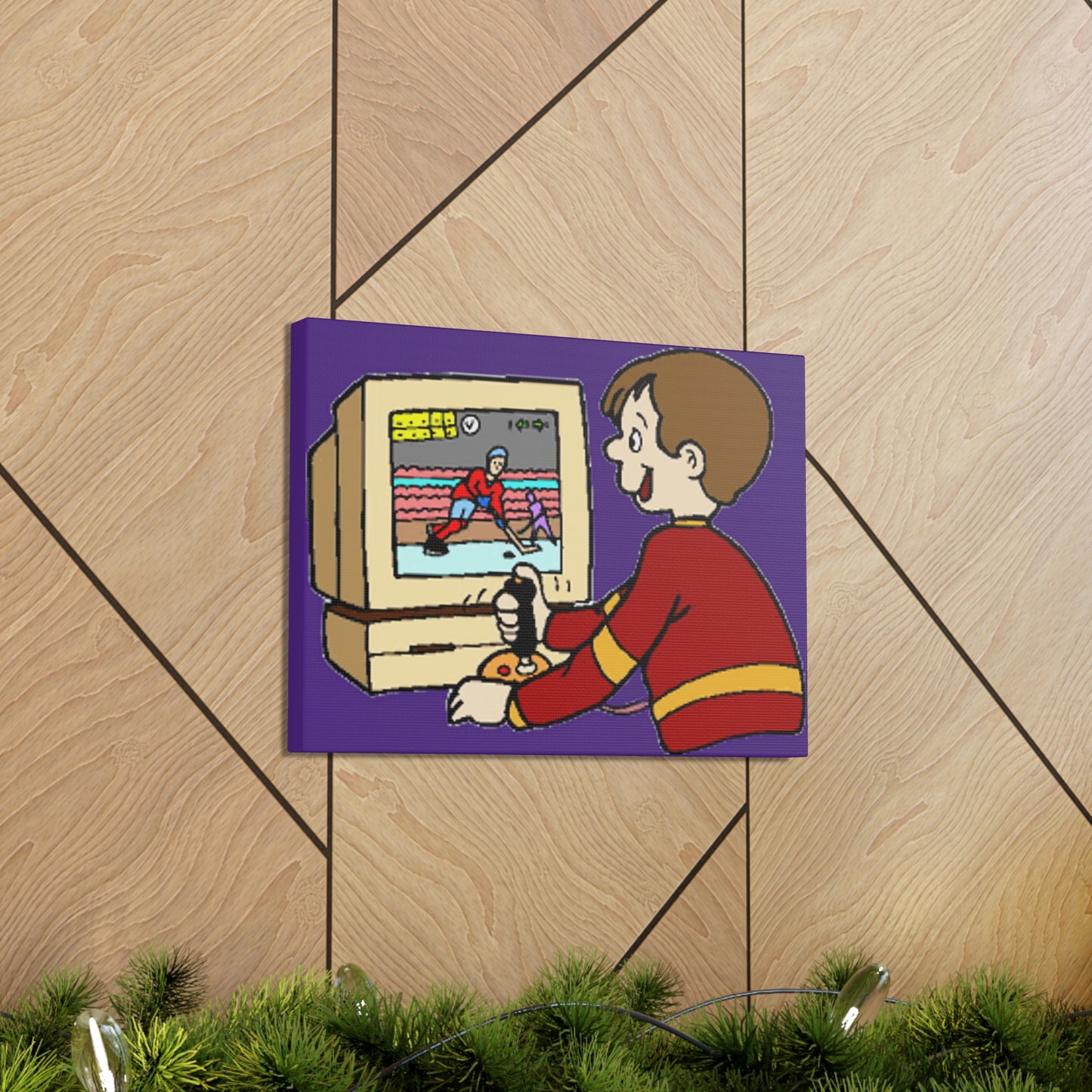 Old School Gamer Canvas Gallery Wraps