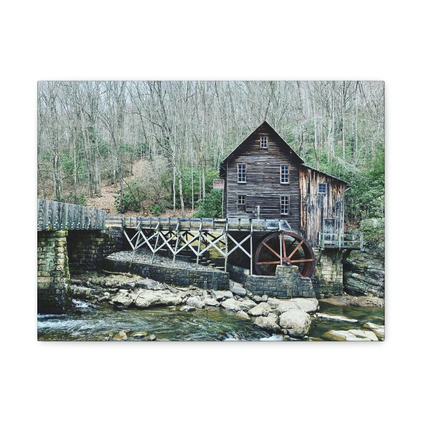 Grist Mill Scenic Canvas Gallery Wraps