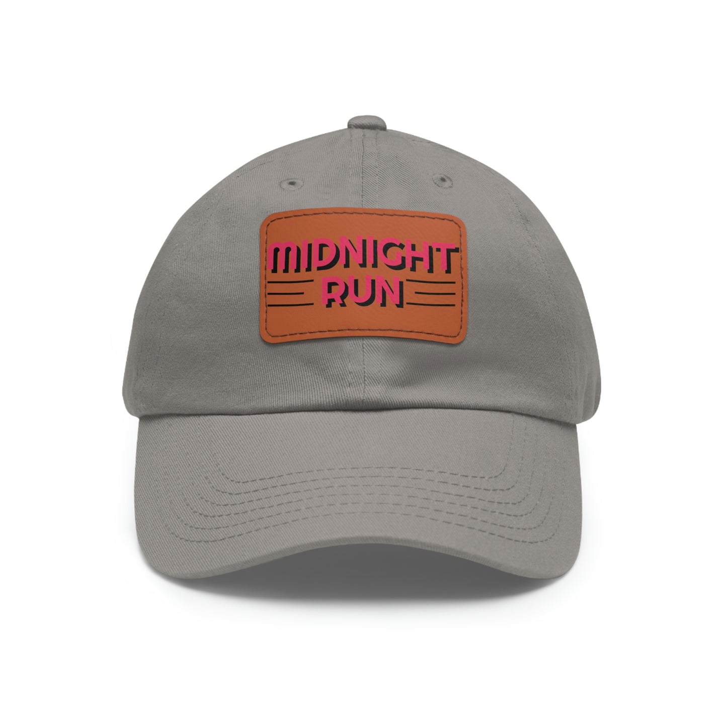 Midnight Run Dad Hat with Leather Patch