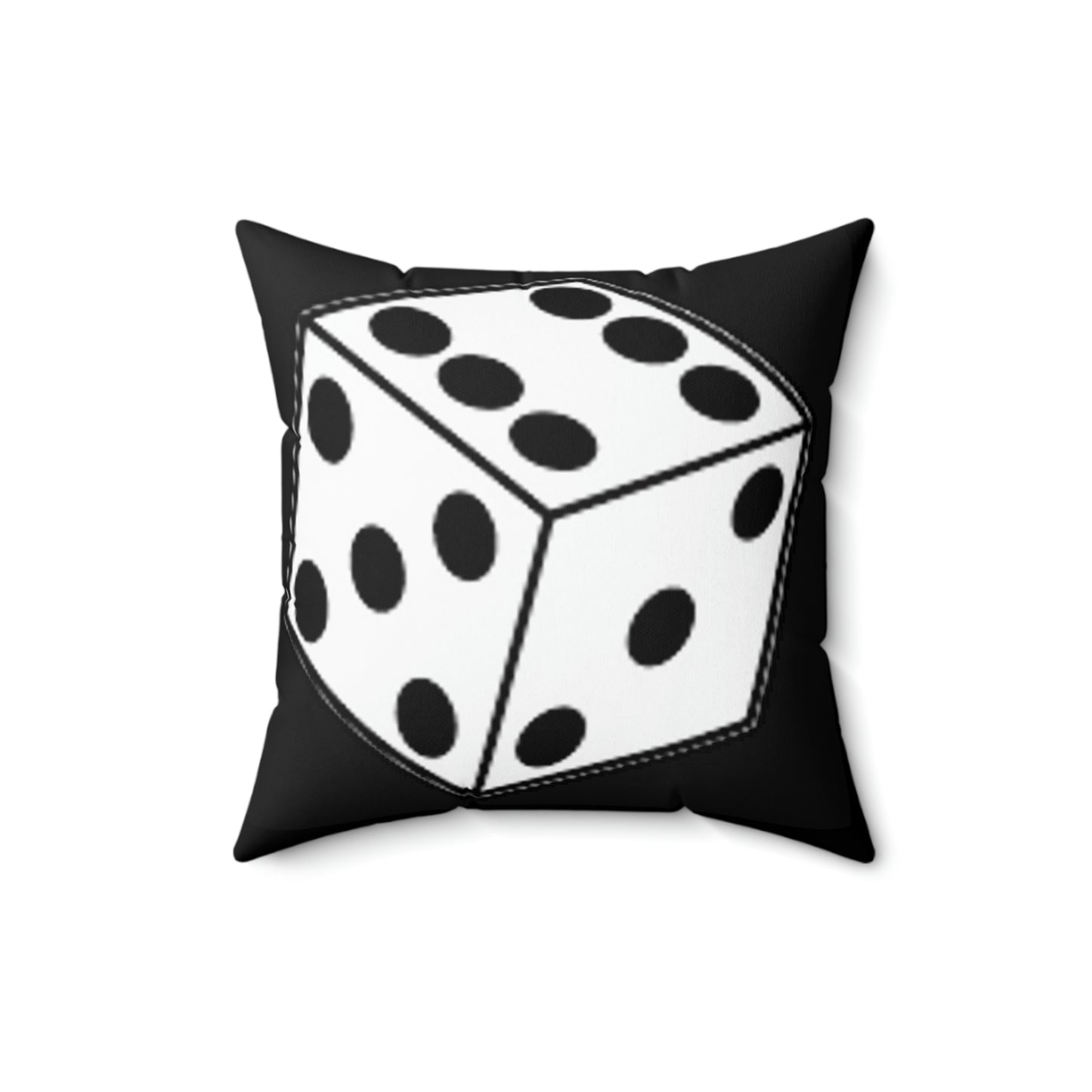 Dice Roll Spun Polyester Square Pillow