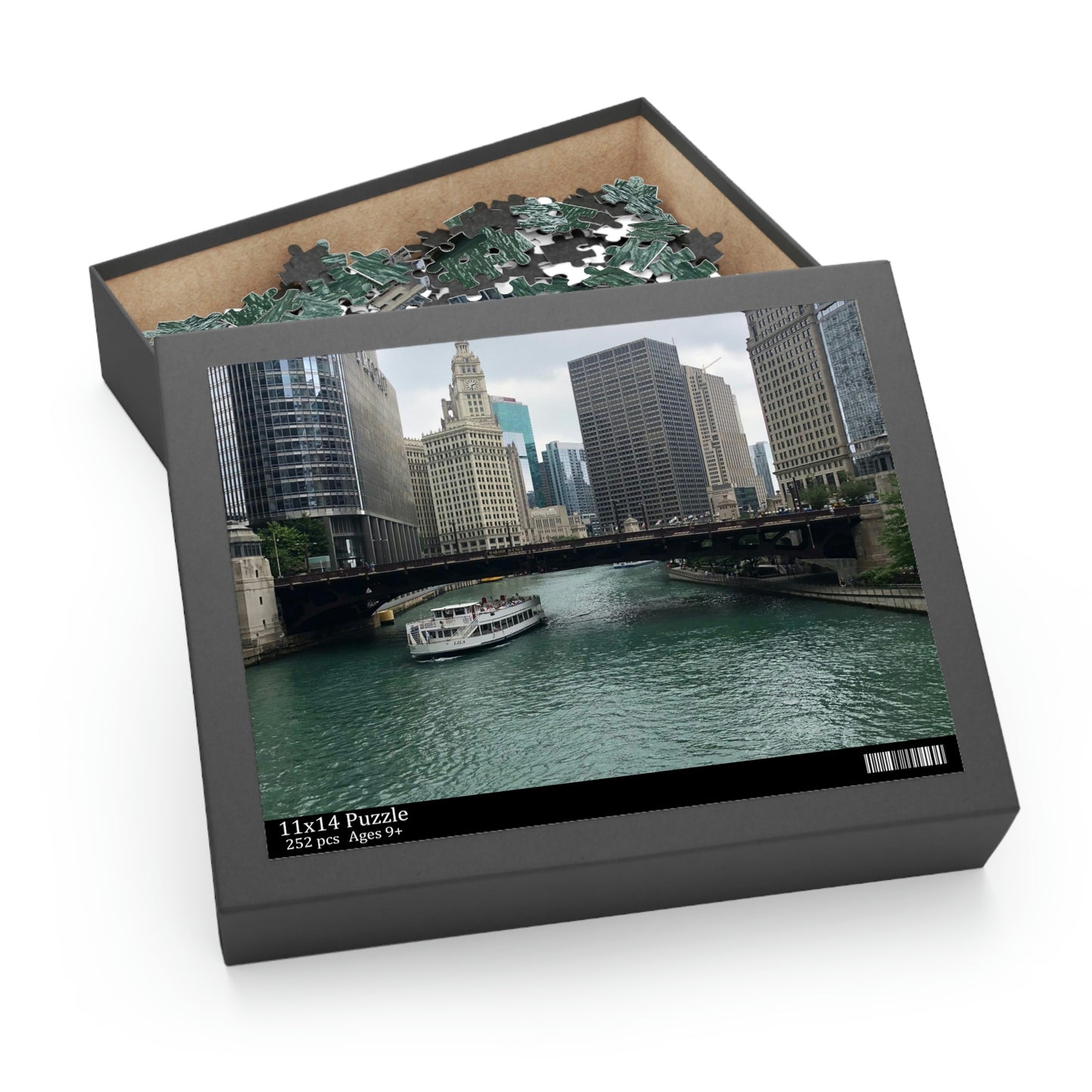 Chicago River Scenic Puzzle (120, 252, 500-Piece)