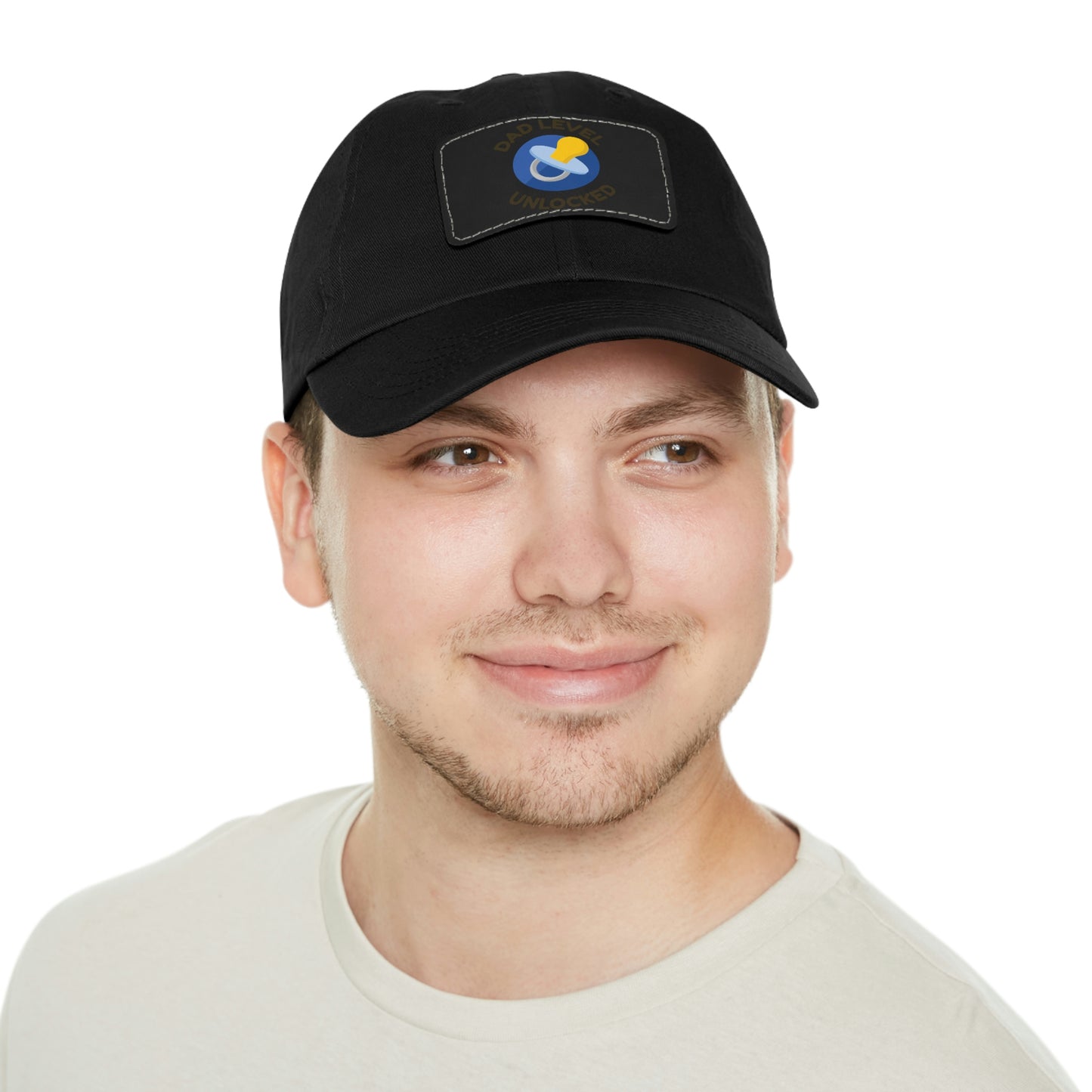 Dad Level Unlocked Dad Hat with Leather Patch