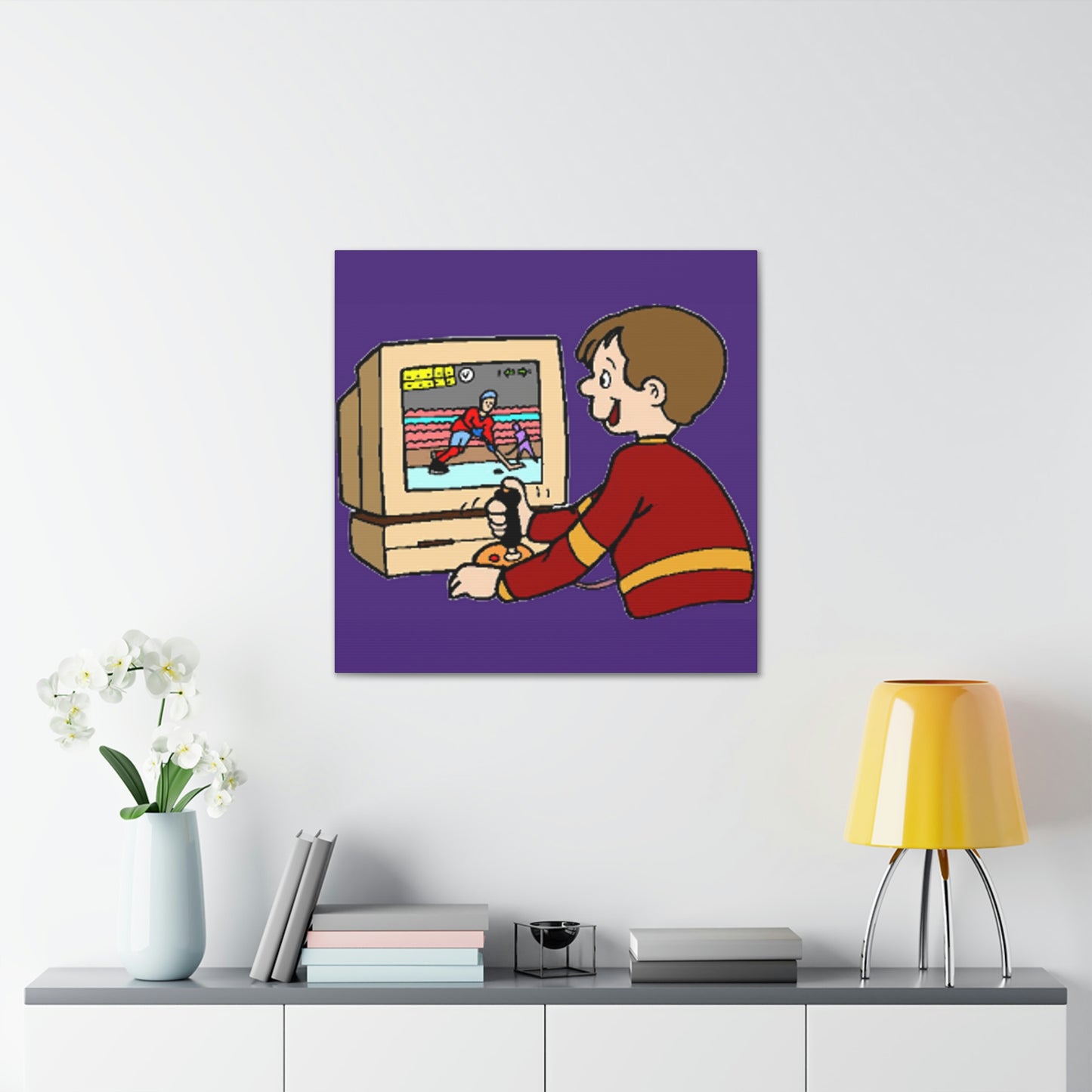 Old School Gamer Canvas Gallery Wraps