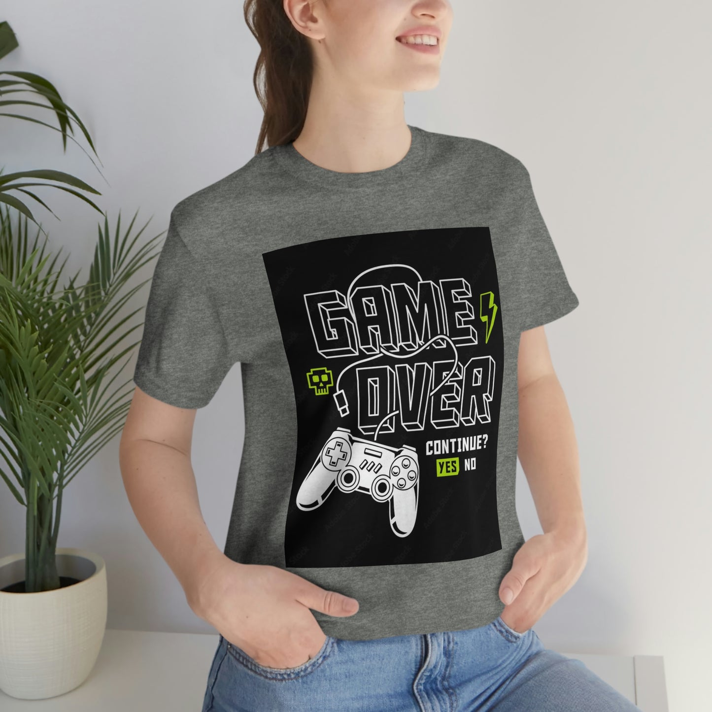 Game Over Unisex Jersey Short Sleeve Tee