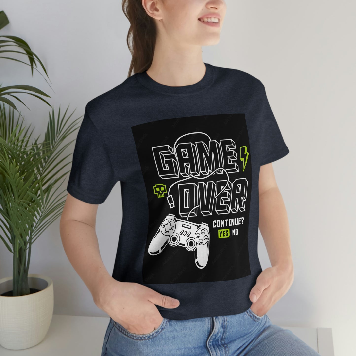 Game Over Unisex Jersey Short Sleeve Tee