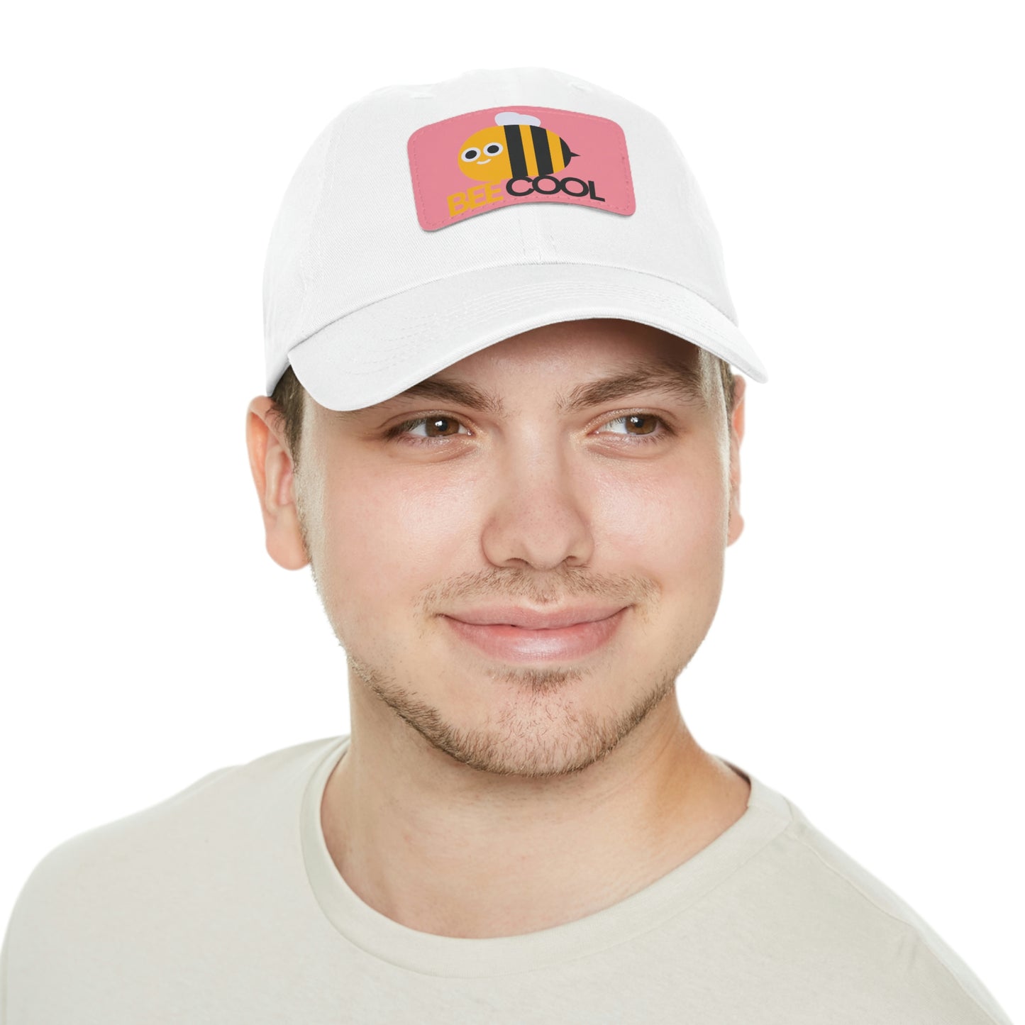 Bee Cool Dad Hat with Leather Patch