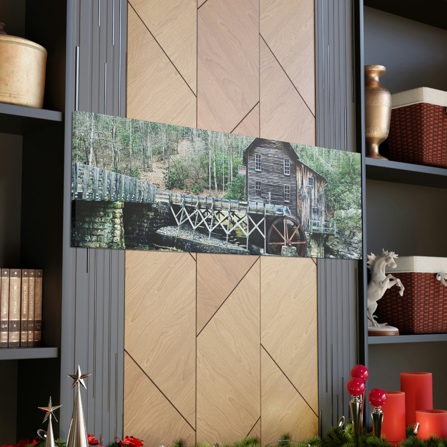 Grist Mill Scenic Canvas Gallery Wraps