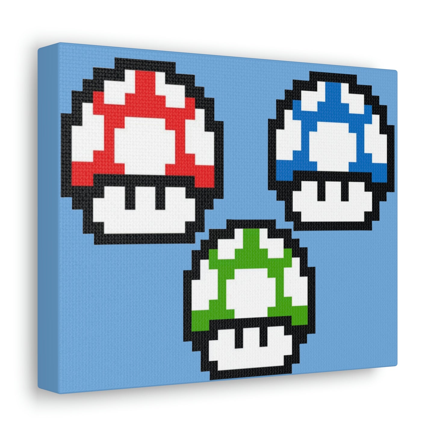 Mushroom 8 Bit Style Canvas Gallery Wraps