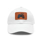 Retro Game Controller Dad Hat with Leather Patch