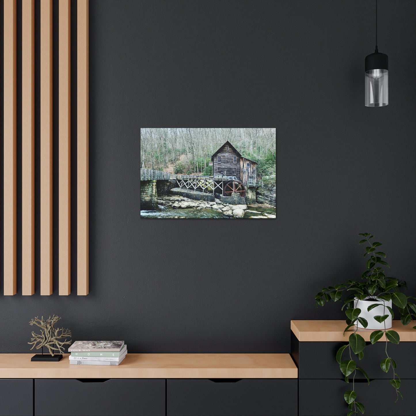 Grist Mill Scenic Canvas Gallery Wraps