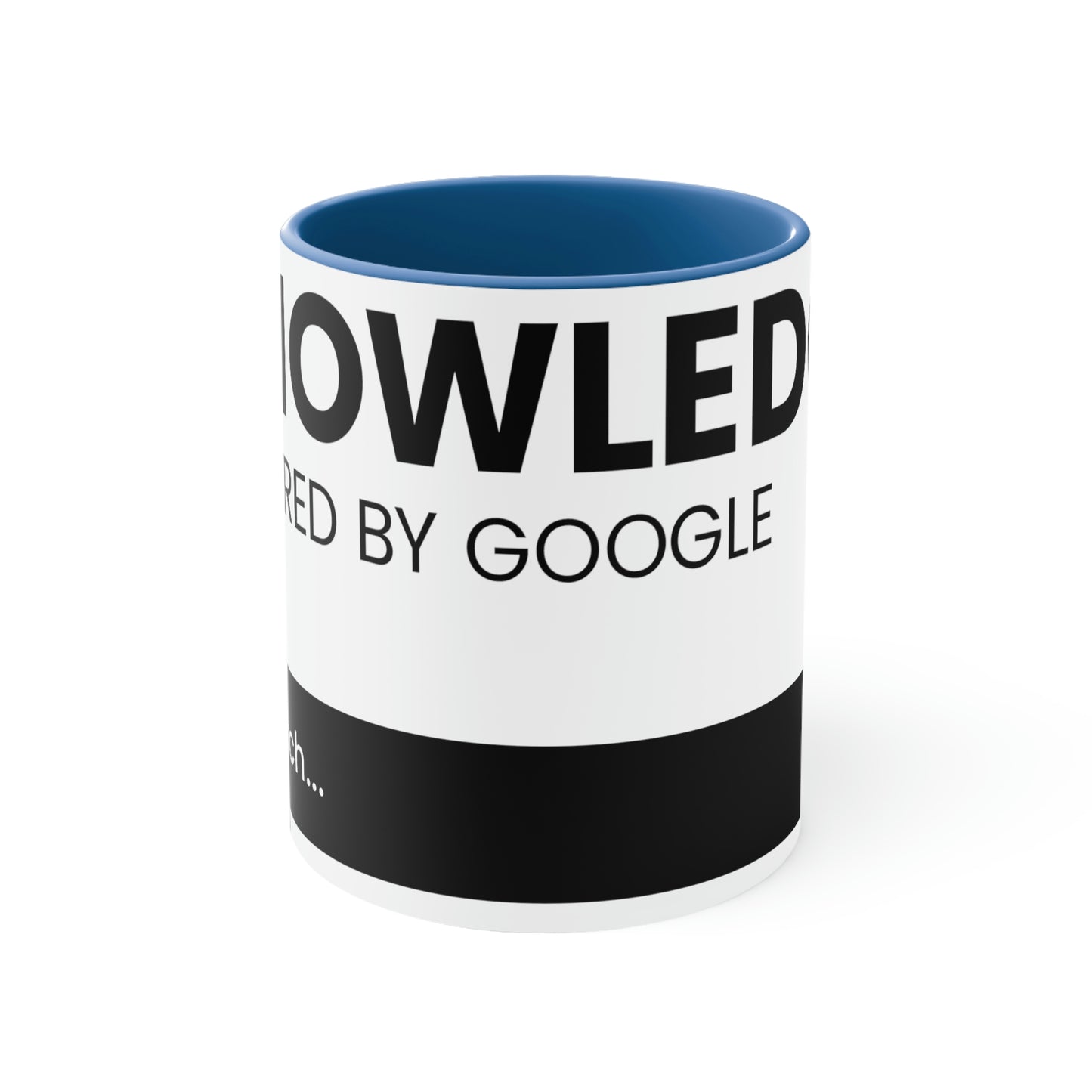 Knowledge Powered By Google Accent Coffee Mug, 11oz