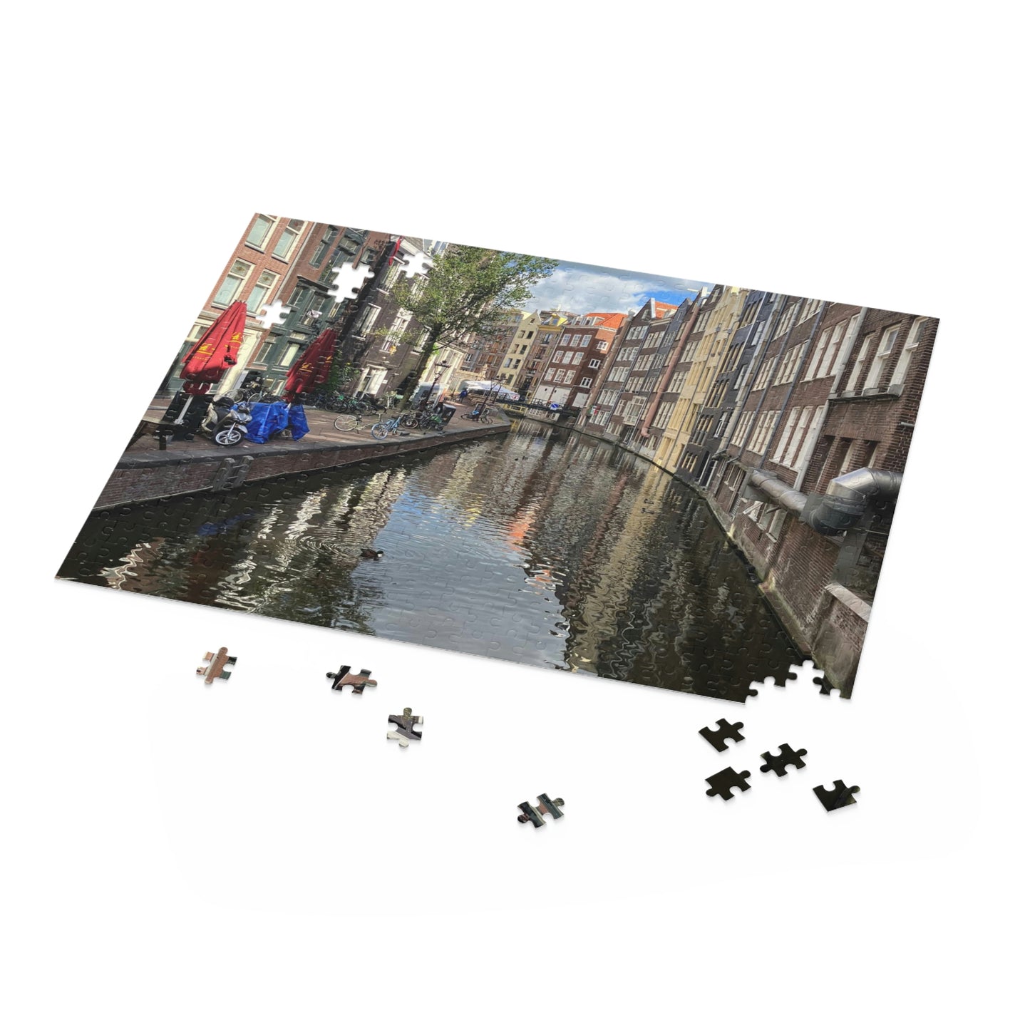 Amsterdam Canal Scenic Puzzle (120, 252, 500-Piece)