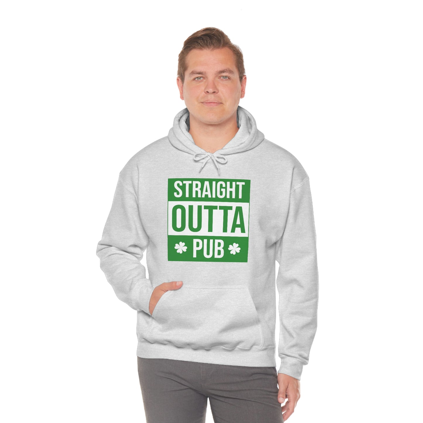 Straight Outta Pub Style Unisex Hooded Sweatshirt