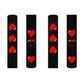 Hearts 8 Bit Style Sublimation Black Socks