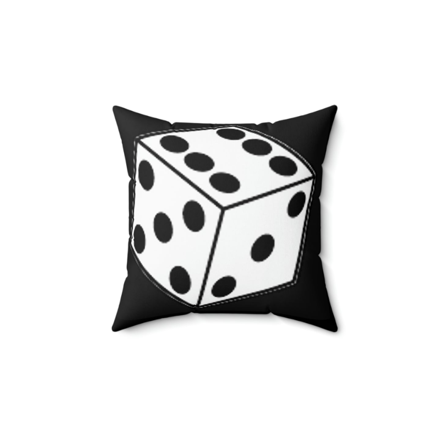 Dice Roll Spun Polyester Square Pillow